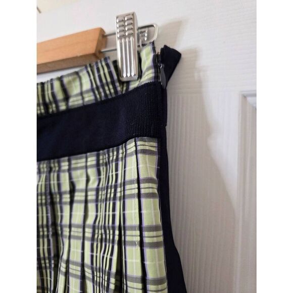 ADEAM Graf Skirt, check & Two Tone Pleated Navy Size 4 NWT $995 - Picture 9 of 10